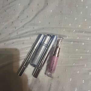 Pink Illuminating Lip Serum & Silver Glitter Lip Gloss Duo